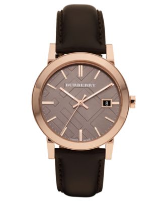 burberry rose gold bracelet watch 42mm