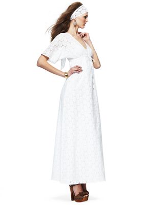 maxi dress eyelet kimono caftan sleeve star macys dresses
