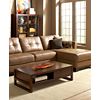 macys deals on Martino 3-pc. 139-in. Leather Sectional