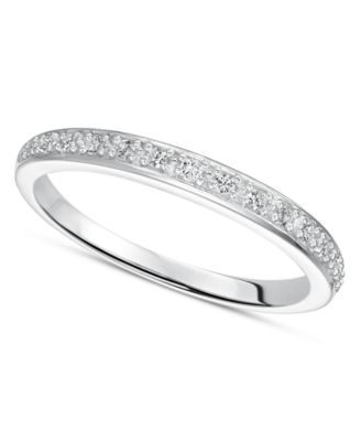 Diamond Ring, Sterling Silver Diamond Wedding Band (18 ct. t.w.)