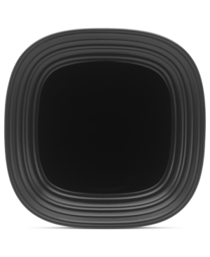 Mikasa Dinnerware, Swirl Square Black Dinner Plate