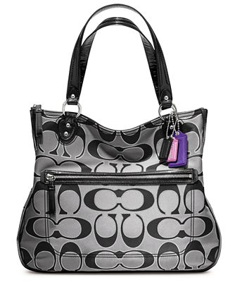 coach poppy signature tote