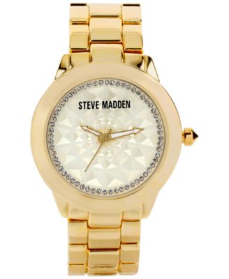 Steve Madden Watch, Women's Gold-Tone Bracelet 48mm SMW00007-01 ...