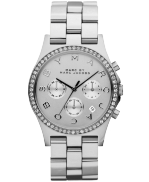 UPC 691464758103 product image for Marc by Marc Jacobs Women's Chronograph Henry Stainless Steel Bracelet Watch 40m | upcitemdb.com