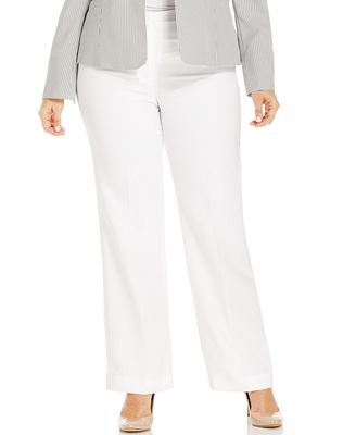 pants crepe leg straight suit le plus dress capris