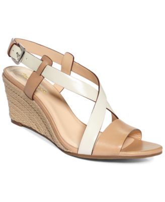 Cole Haan Melrose Low Wedge Sandals - Shoes - Macy's
