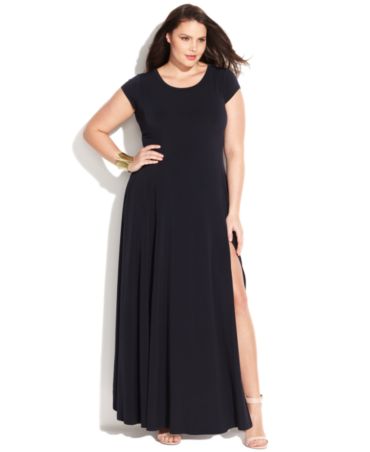 MICHAEL Michael Kors Plus Size Cap-Sleeve Maxi Dress