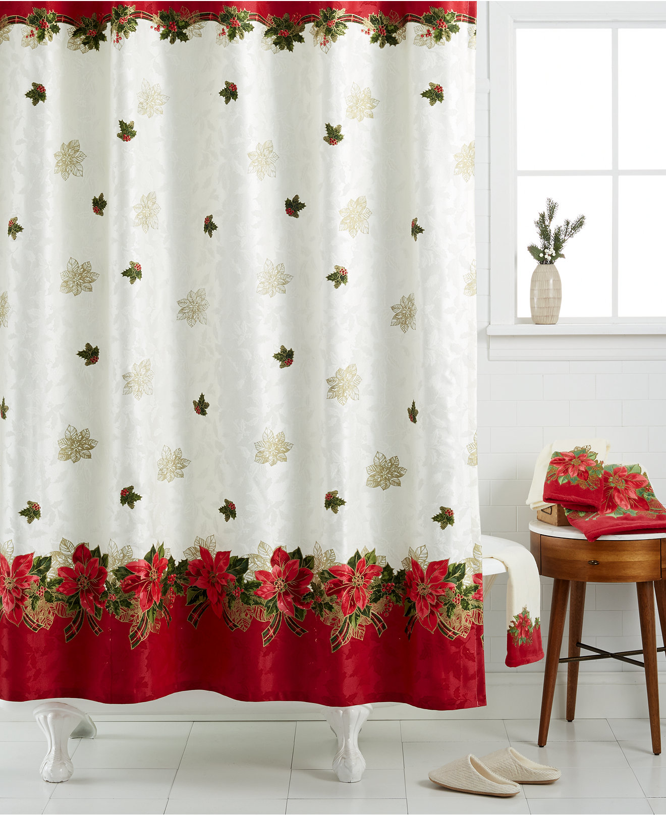 20 Christmas Shower Curtains Decorations Ideas 2018 Uk
