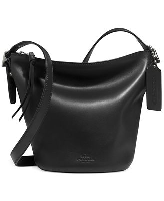 COACH BLEECKER MINI DUFFLE BAG IN GLOVE TANNED LEATHER - COACH - Handbags & Accessories - Macy&#39;s