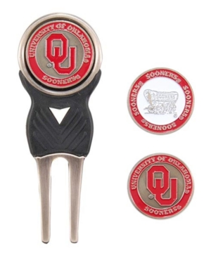 UPC 637556244451 product image for Team Golf Oklahoma Sooners Divot Tool and Markers Set | upcitemdb.com