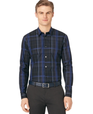 UPC 797762084613 product image for Calvin Klein Road Map Plaid Shirt | upcitemdb.com