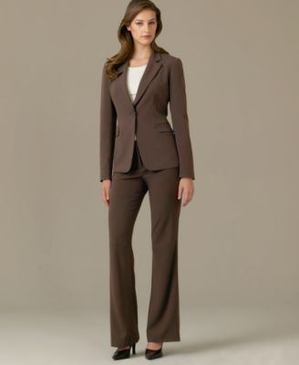 T Tahari Pickstitch Suit Jacket & Pant