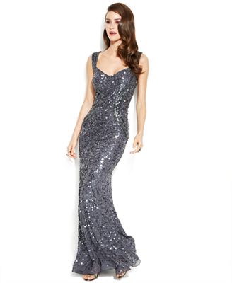 JS Collections Sleeveless Embellished Mermaid Gown - Dresses - Women - Macy's