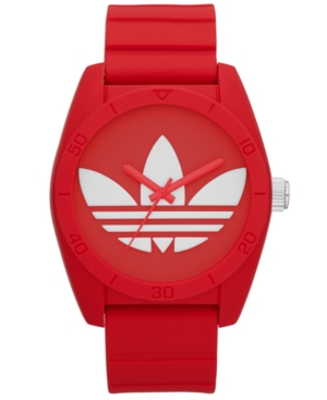 UPC 796483019003 product image for adidas Unisex Santiago Red Silicone Strap Watch 42mm ADH6168 | upcitemdb.com