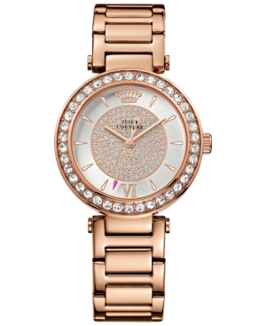 UPC 885997128872 product image for Juicy Couture Women's Rose Gold-Tone Stainless Steel Bracelet Watch 34mm 1901222 | upcitemdb.com