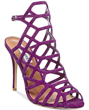 UPC 715924121730 product image for Steve Madden Women's Slithur Caged Sandals Women's Shoes | upcitemdb.com