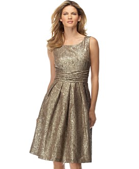 Macy s Women s MICHAEL Michael Kors Guilded Brocade Dress - Stylehive