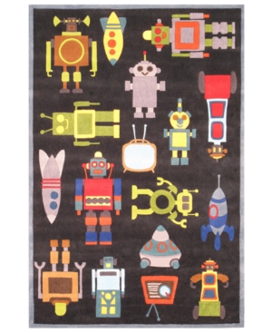 Momeni Rugs, Lil Mo Whimsy LMJ-1 Steel Blue