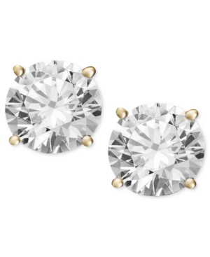 diamond earrings 14k gold diamond studs 1 1 4 ct t w diamond earrings