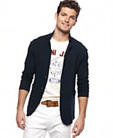 Armani Jeans Blazer, Texturized Cotton Jersey 