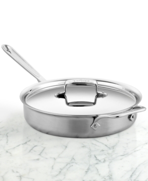 UPC 011644012250 product image for All-Clad BD5 Brushed Stainless Steel 3 Qt. Covered Saute Pan | upcitemdb.com