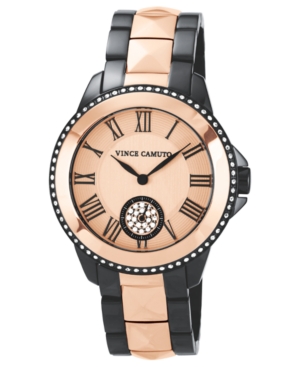 UPC 086702513437 product image for Vince Camuto Watch, Women's Two-Tone Stainless Steel Bracelet 35mm Vc-5049RGTT | upcitemdb.com
