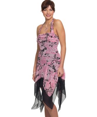 Speechless Desiree Chiffon Halter Dress