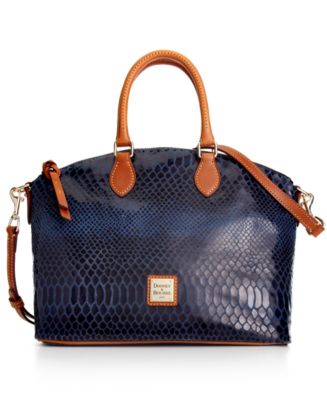 Dooney & Bourke Embossed Snake Satchel - Handbags & Accessories - Macy&#39;s