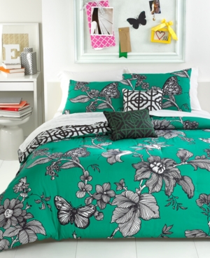 Emerald Toile 3 Piece Reversible Comforter Sets