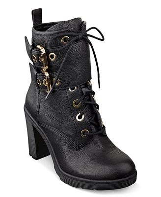 combat booties heel