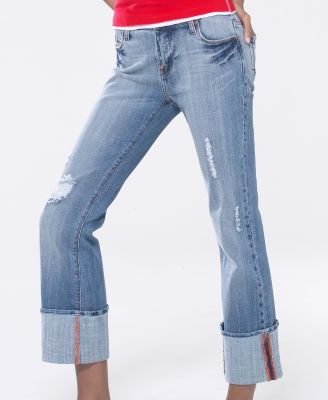 Request Shredded Cuffed Jean