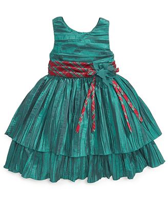 Bonnie Jean Girls Dress, Little Girls Sleeveless Crinkle Holiday Dress - Kids - Macy&#39;s