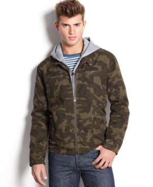 Levi's camo hooded jacket Clearance