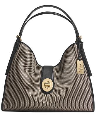 COACH MADISON CARLYLE SHOULDER BAG IN JACQUARD FABRIC - COACH ...