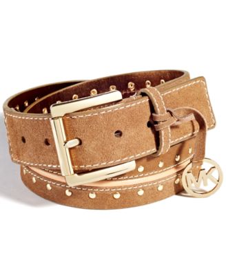 michael kors suede belt