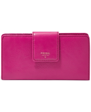 UPC 723764466478 product image for Fossil Sydney Leather Tab Clutch Wallet | upcitemdb.com