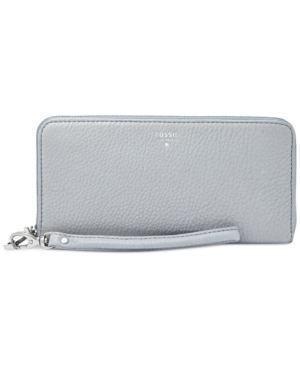 UPC 723764474138 product image for Fossil Sydney Leather Zip Clutch | upcitemdb.com