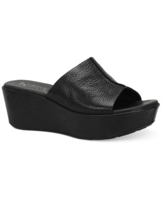korks sandals black