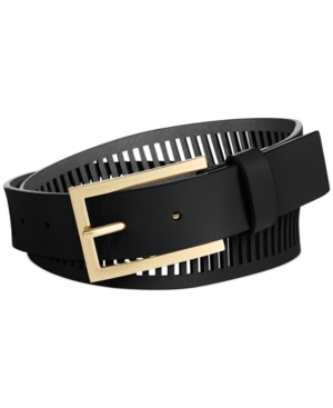UPC 888698193644 product image for Vince Camuto Smooth Perforated Panel Belt | upcitemdb.com