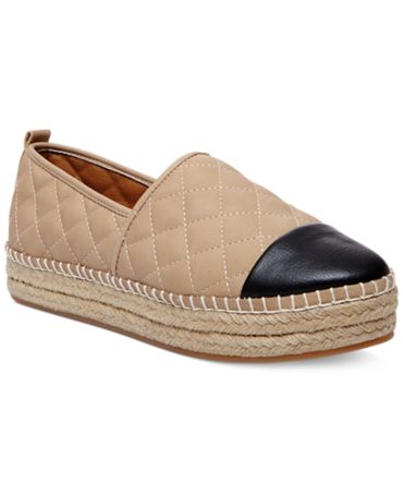 Steve Madden Women's Palamo Quilted Espadrille Flatform Flats - Flats ...