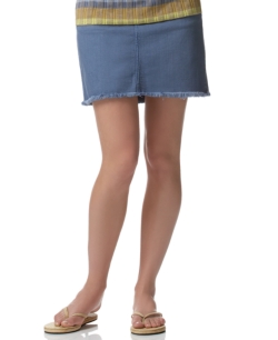 DKNY Jeans Frayed Denim Skirt