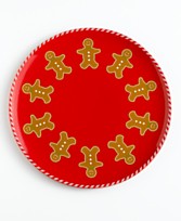 Ceramic Gingerbread Cookie Plate