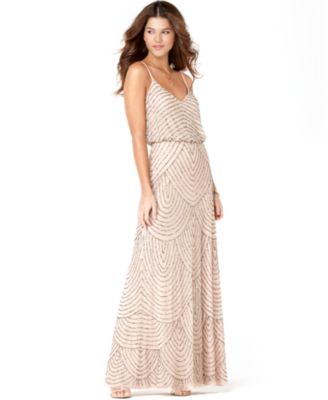 macy's champagne dresses