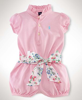 ralph lauren romper baby girl