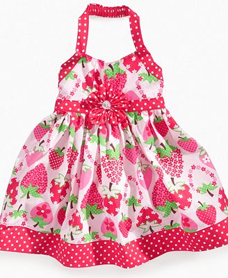 strawberry baby dress nannette sundress halter