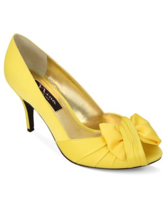 macys shoes yellow