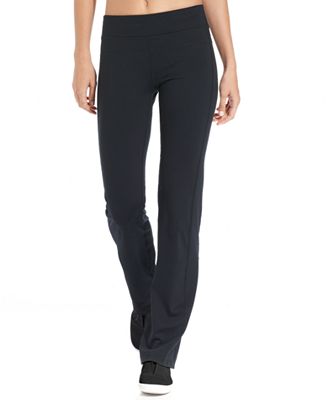 Calvin Klein Performance Pants, Straight-Leg Yoga - Pants & Capris - Women - Macy's
