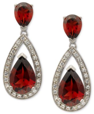 garnet earrings