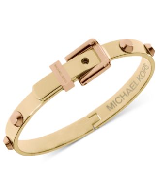 michael kors astor buckle bangle gold