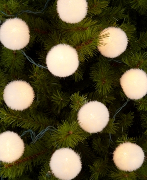 UPC 086131610622 product image for Kurt Adler White Flocked Ball Christmas Lights | upcitemdb.com